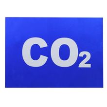 Badem10 Adr Reflektörlü CO2 Yazısı Alüminyum 24x33 cm Uyarı Levhası