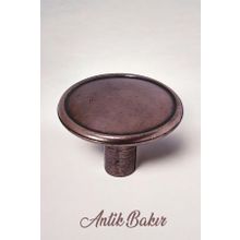 Badem10 Art Düğme Metal Antik Bakır Daire Çekmece Dolap Kapak Kulbu