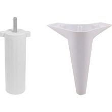 Badem10 Aspen Mobilya Ayağı 12'li Set Robot Süpürge İçin Koltuk Kanepe Destek 15 cm Beyaz Baza Ayak
