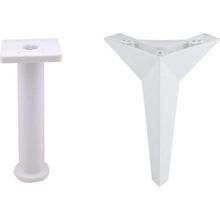 Badem10 Aspen Mobilya Ayağı 12'li Set Robot Süpürge Için Koltuk Kanepe Destek 18 cm Beyaz Baza Ayak