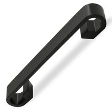 Badem10 Barida Dolap Kapak Çekmece Mat Siyah Metal 128 mm Kulp