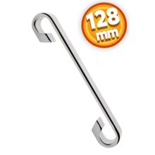 Badem10 Barida Mobilya Krom Metal 128 mm Dolap Kapak Çekmece Kulbu