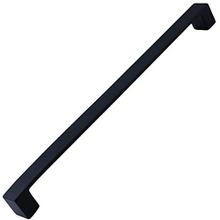 Badem10 Bihter Düz Mutfak Çekmece Dolap Kapak Siyah 224 mm Metal Kulp