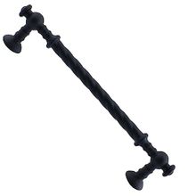Badem10 Burgu Mobilya Mutfak Dolabı Çekmece Dolap Kapak Mat Siyah 96 mm Metal Kulp
