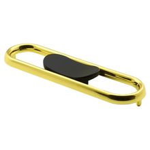 Badem10 Büyük Trend Düğme Çekmece Dolap Kapak Plastik Mat Siyah Gold 32 mm Kulp