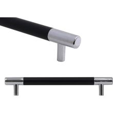 Badem10 Hitit Mobilya Mat Siyah Metal 128 mm Dolap Kapak Çekmece Kulbu