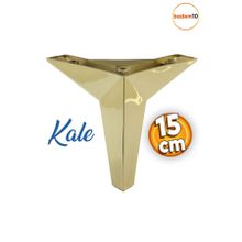 Badem10 Kale Lüks Mobilya Kanepe Sehpa Tv Ünitesi Koltuk Ayağı 15 cm Altın Gold Baza Ayak