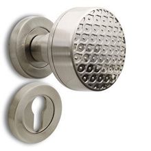 Badem10 Linda Kapı Tokmağı Topuzu Kolu Saten Kapı Kolu Yale Sağa Sola Uygun Metal Tokmak