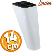 Badem10 Linden Lüks 14 cm Beyaz Oval Baza Mobilya Kanepe Sehpa TV Ünitesi Koltuk Ayağı
