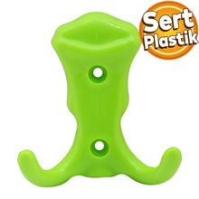 Badem10 Martı Duvar Vestiyer Yeşil Plastik Portmanto Dolap Elbise Askılığı