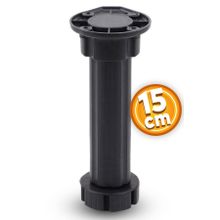 Badem10 Mobilya Dolap TV Ünitesi Tezgah Ayağı Ayarlanabilir 15 cm Siyah Denge Ayak
