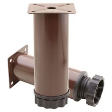 Badem10 Mobilya Kanepe Baza Koltuk Destek Ayağı Ayarlanabilir 12 cm Kahverengi Metal Ayak