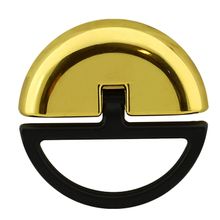 Badem10 Montana Çekmece Dolap Kapak 32 mm Sert Plastik Mat Siyah Gold Kulp
