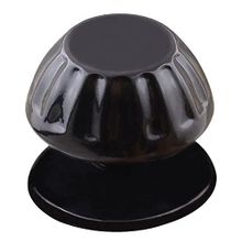Badem10 Papatya Kapı Tokmağı Kapı Topuzu Babası Kolu 10 Adet Siyah Metal Tokmak