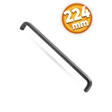 Badem10 Paris Çekmece Dolap Kapak 224 mm Antik Gümüş Metal Kulp