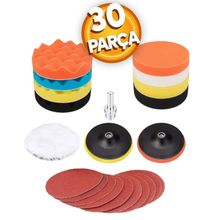 Badem10 Pasta Cila Polisaj Süngeri Pedi Seti 115 Mm Otomotiv Parlatıcı