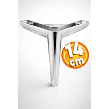 Badem10 Piko Lüks 14 cm Parlak Krom Baza Mobilya Kanepe Sehpa TV Ünitesi Koltuk Ayağı