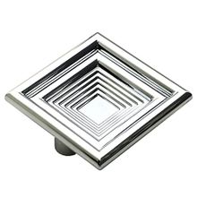 Badem10 Prenses Kare Çekmece Mutfak Kapak Dolap 32 mm Krom Sert Plastik Kulp