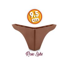 Badem10 Rose Lüks 9.5 cm Kahverengi Ahşap Desenli Baza Mobilya Kanepe Sehpa TV Ünitesi Koltuk Ayağı
