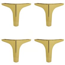Badem10 Sedef Lüks 17 cm Gold 4 Adet Mobilya Kanepe Sehpa TV Ünitesi Koltuk Ayağı