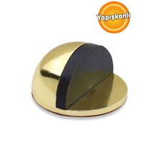 Badem10 Yapışkanlı Metal Kapı Stopu Gold Yarımay Kapı Stoperi Durdurucu Tutucu Tamponu