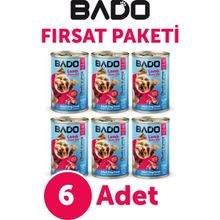 Bado Kuzu Etli 6×400 gr Yaş Köpek Maması