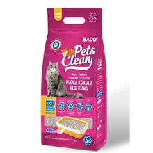 Bado Pets Clean Bebek Pudrasi Kokulu 5 lt Kedi Kumu