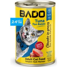 Bado Ton Balıklı Yetişkin 24x400 gr Yaş Kedi Mama