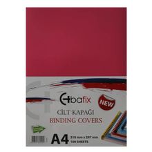 Bafix Plastik Opak A4 160 MIC Pembe 100'lü Cilt Kapağı