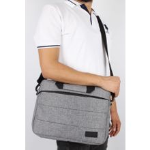 Bagacar Gri Unisex 13-14 İnç Laptop ve Evrak Çantası