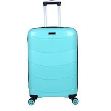 Bagacar Ultra Hafif Kırılmaz Silikon Mint Yeşili Büyük Boy Valiz