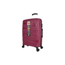 Bagacar Wave Bordo Sert Silikon Kırılmaz Kabin Boy Valiz