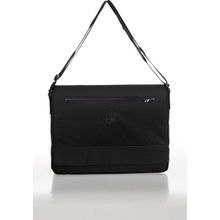 Bagorama Siyah 15 inç Unisex Postacı Çantası