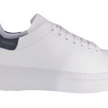 Bags Shoes 3251 Beyaz Footcap Erkek Deri Yüksek Taban Sneaker Ayakkabı