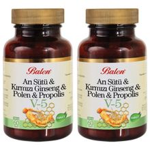 Balen Arı Sütü Kırmızı Ginseng Polen Propolis 2x60 Tablet