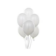 Balonevi Beyaz 100'lü Baskısız Balon