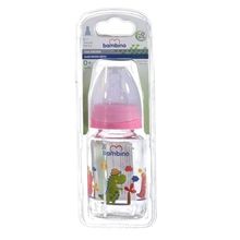 Bambino B013 125 ml Pembe Dinozor Desenli Cam Biberon