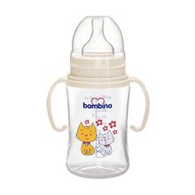 Bambino B818 Krem 250 ml Pp Geniş Ağızlı Kulplu Biberon
