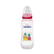 Bambino Düz PP 250 ml Kırmızı Biberon