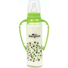 Bambino Kulplu Yeşil 225 ml Cam Biberon