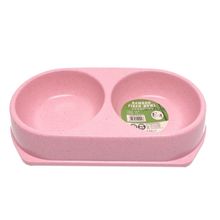 Bamboo Pembe 450 ML İkili Mama ve Su Kabı BO-3037Z x 2