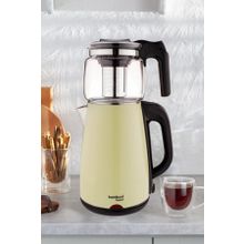 Bambum Teatech Cam Demlikli Çay Makinası Su Isıtıcı Kettle