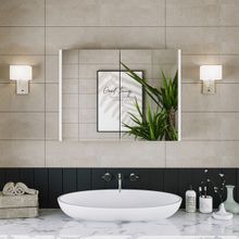 Banos Kulpsuz Tek Kapaklı Mat Beyaz 80 cm Aynalı Banyo Üst Dolabı