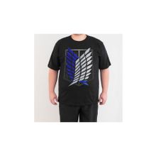 Bant Giyim Attack On Titan Siyah Erkek T-shirt
