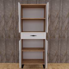 Banyo Dolabı 110 Cam-Beyaz
