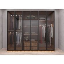 Baramolife GACL3 Life Camlı 6 Kapaklı Çam 210 cm Gardrop