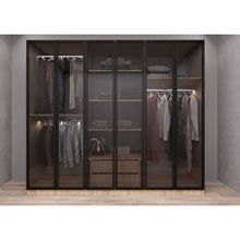 Baramolife GACL5 Life Camlı 6 Kapaklı Meşe 210 cm Gardrop