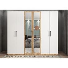 Baramolife GAL5 Life 6 Kapaklı Çam Beyaz 208 cm Gardrop