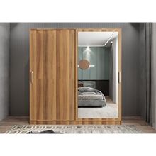 Baramolife GRK3 Kale Sürgülü Ceviz 140 cm Gardrop
