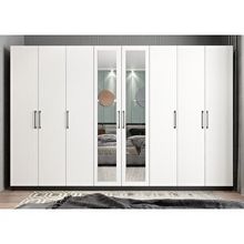 Baramolife GSL6 Life Sekiz Kapaklı Antrasit Beyaz 280 cm Gardrop